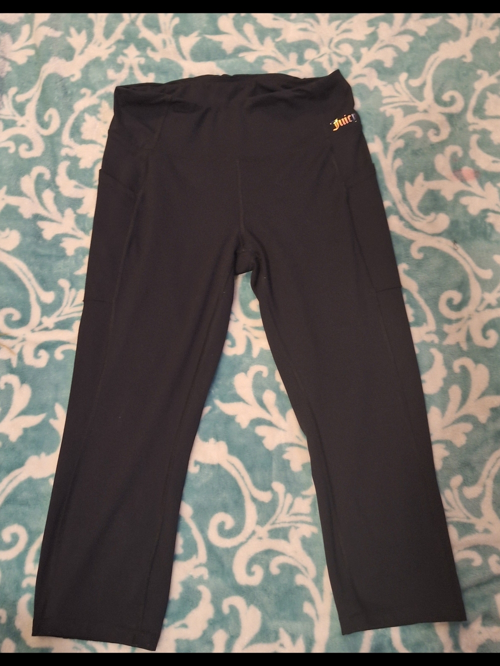 Black Juicy Couture Logo Leggings